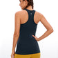 Butterluxe Hip-Length Racerback Tank High Neck