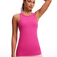 Butterluxe Hip-Length Racerback Tank High Neck