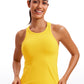 Butterluxe Waist Length Racerback Tank Top High Neck