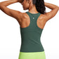 Butterluxe Waist Length Racerback Tank Top High Neck