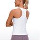 Butterluxe Waist Length Racerback Tank Top High Neck