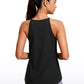 Halter Hip-Length High Neck Tank