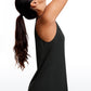 Halter Hip-Length High Neck Tank