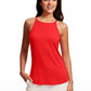 Halter Hip-Length High Neck Tank