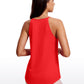 Halter Hip-Length High Neck Tank