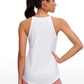 Halter Hip-Length High Neck Tank