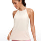 Halter Hip-Length High Neck Tank