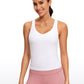 Butterluxe V Neck Waist-Length Tank Racerback