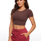 Butterluxe Double Lined Cropped Short Sleeves