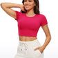 Butterluxe Double Lined Cropped Short Sleeves