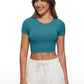 Butterluxe Double Lined Cropped Short Sleeves