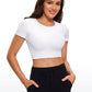 Butterluxe Double Lined Cropped Short Sleeves