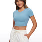 Butterluxe Double Lined Cropped Short Sleeves