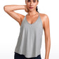 Lightweight Halter Tie Back Tank V Neck