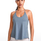 Lightweight Halter Tie Back Tank V Neck