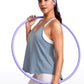 Lightweight Halter Tie Back Tank V Neck