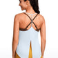 Lightweight Halter Tie Back Tank V Neck