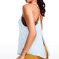 Lightweight Halter Tie Back Tank V Neck