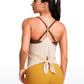 Lightweight Halter Tie Back Tank V Neck