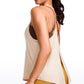 Lightweight Halter Tie Back Tank V Neck