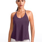 Lightweight Halter Tie Back Tank V Neck