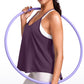 Lightweight Halter Tie Back Tank V Neck