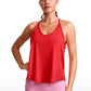 Lightweight Halter Tie Back Tank V Neck