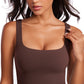 Butterluxe Double Lined Square Neck Tank Tops