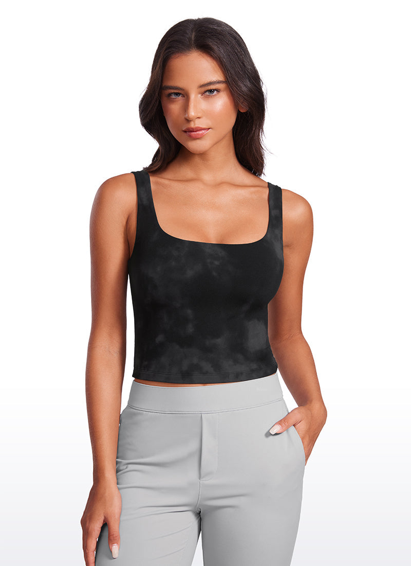 Butterluxe Double Lined Square Neck Tank Tops