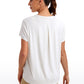 Flowy Yoga Short Sleeves Crew Neck