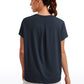 Flowy Yoga Short Sleeves Crew Neck