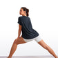 Flowy Yoga Short Sleeves Crew Neck