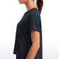 Flowy Yoga Short Sleeves Crew Neck