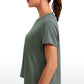 Flowy Yoga Short Sleeves Crew Neck