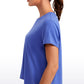 Flowy Yoga Short Sleeves Crew Neck