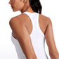 Seamless High Crewneck Racerback Tanks