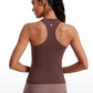 Seamless High Crewneck Racerback Tanks