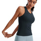 Seamless High Crewneck Racerback Tanks