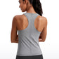 Seamless High Crewneck Racerback Tanks