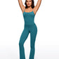 Butterluxe Flare Jumpsuits Build-in Bra Bodysuits 30''