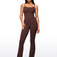 Butterluxe Flare Jumpsuits Build-in Bra Bodysuits 30''