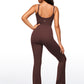 Butterluxe Flare Jumpsuits Build-in Bra Bodysuits 30''