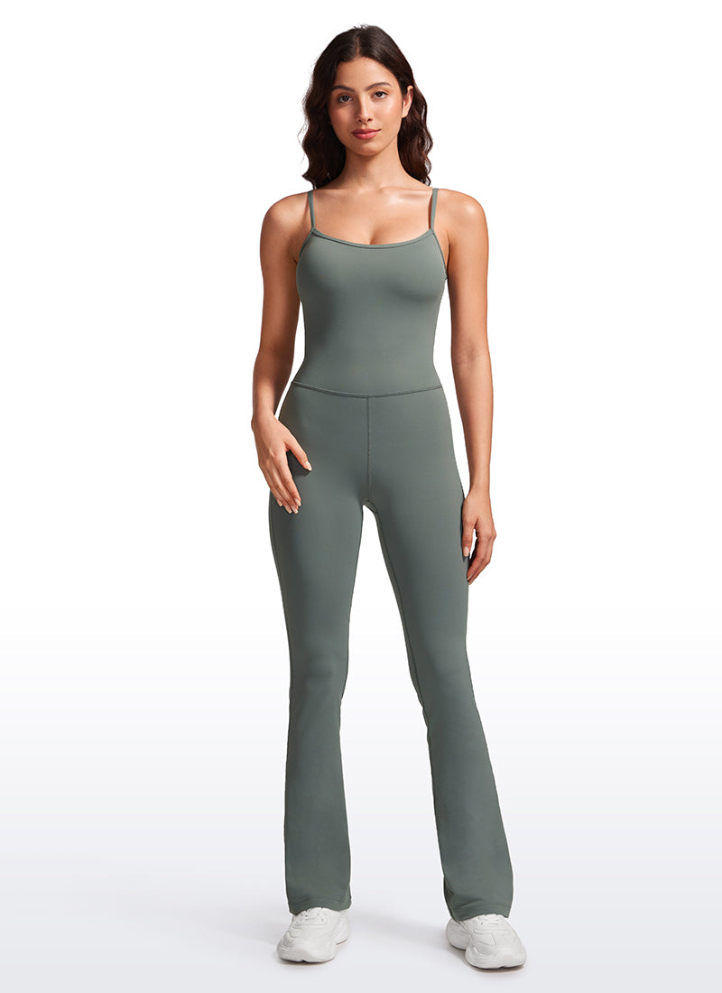 Butterluxe Flare Jumpsuits Build-in Bra Bodysuits 30''