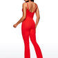 Butterluxe Flare Jumpsuits Build-in Bra Bodysuits 30''