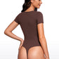 Butterluxe Crew Neck Short Sleeves Bodysuits