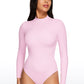 Butterluxe Mock Turtleneck Long Sleeve Bodysuits