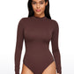 Butterluxe Mock Turtleneck Long Sleeve Bodysuits