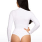 Butterluxe Mock Turtleneck Long Sleeve Bodysuits