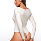 Butterluxe Square Neck Long Sleeve Bodysuits