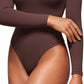 Butterluxe Square Neck Long Sleeve Bodysuits